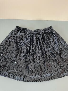 QMack womens Blue sequin skirt size M